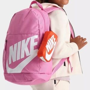 kiss’s Nike Element Pink Backpack w/ Matching Orange Pencil Case – NWT